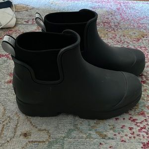 Black Ugg Ankle Rainboots